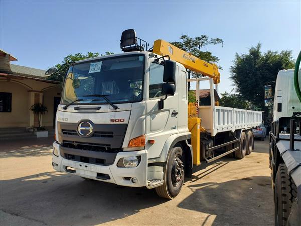 XE TẢI HINO FM8JW7A GẮN CẨU SOOSAN 8 TẤN 6 KHÚC SCS746L