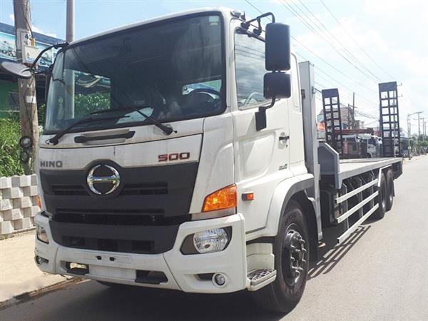 XE HINO 3 CHÂN NÂNG ĐẦU CHỞ MÁY CÔNG TRÌNH FM8JW7A