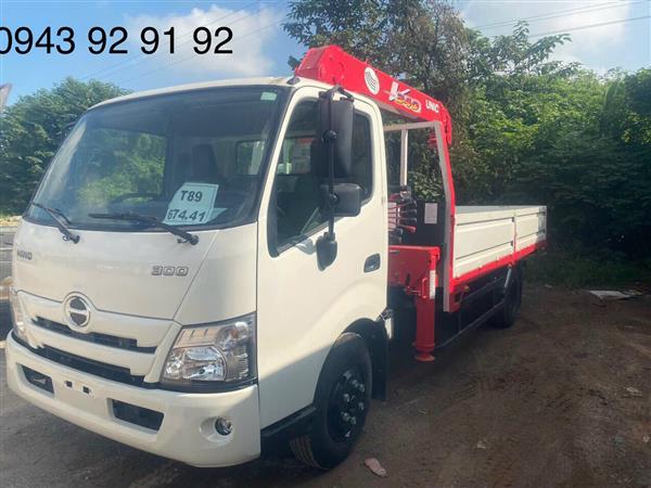 XE TẢI HINO XZU730 GẮN CẨU UNIC 3 TẤN 3 ĐỐT URV344