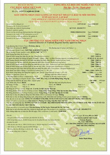 Xe Cứu Hộ HINO XZU720 Sàn Trượt Sát Đất