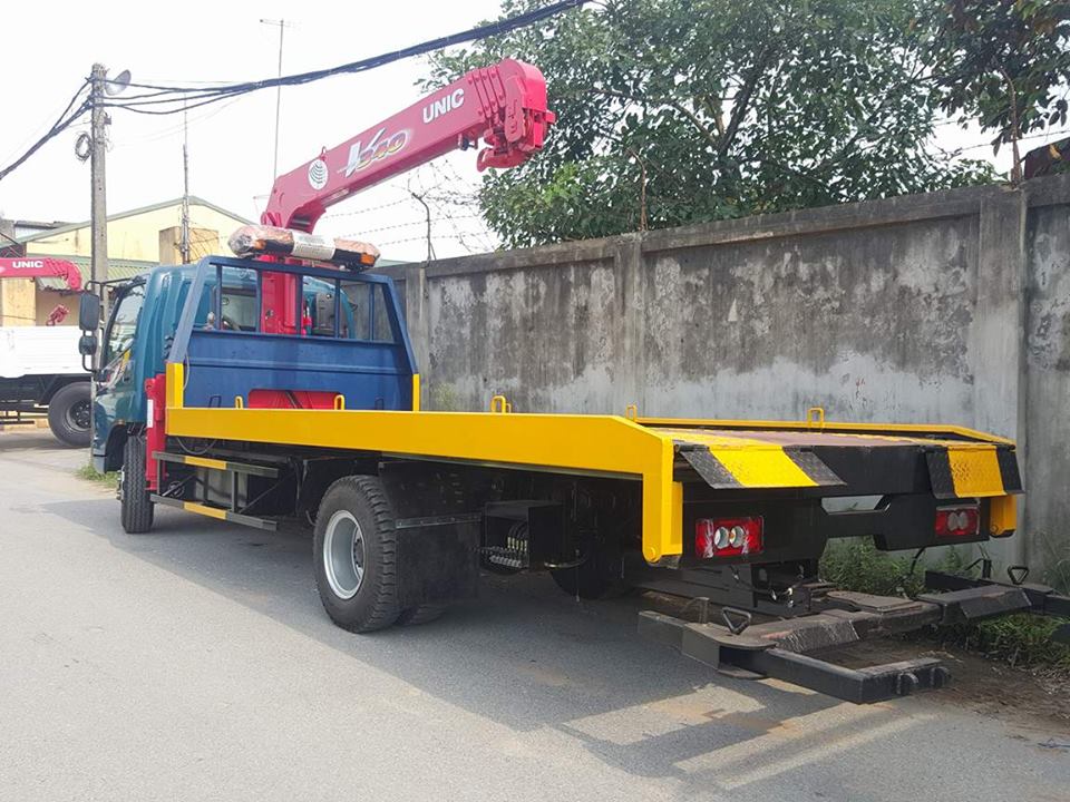 XE CỨU HỘ GIAO THÔNG THACO OLLIN700C GẮN CẨU UNIC 345